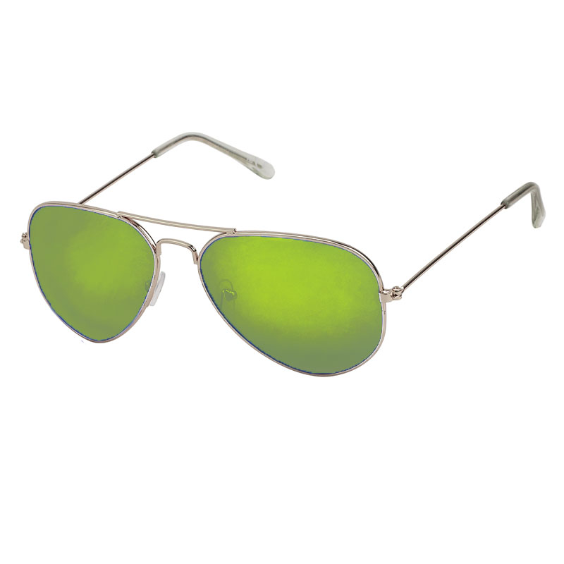 Pilotenbrille - Naples | Grün-Gelbes Spiegelglas