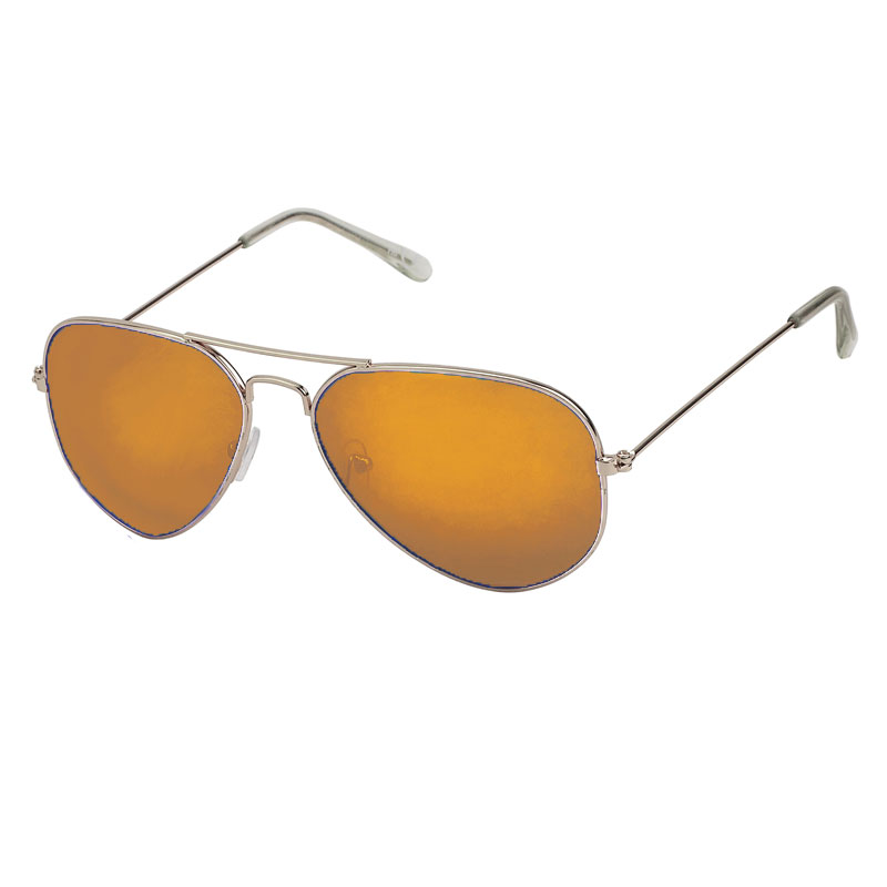 Pilotenbrille - Naples | Orangefarbenes Spiegelglas