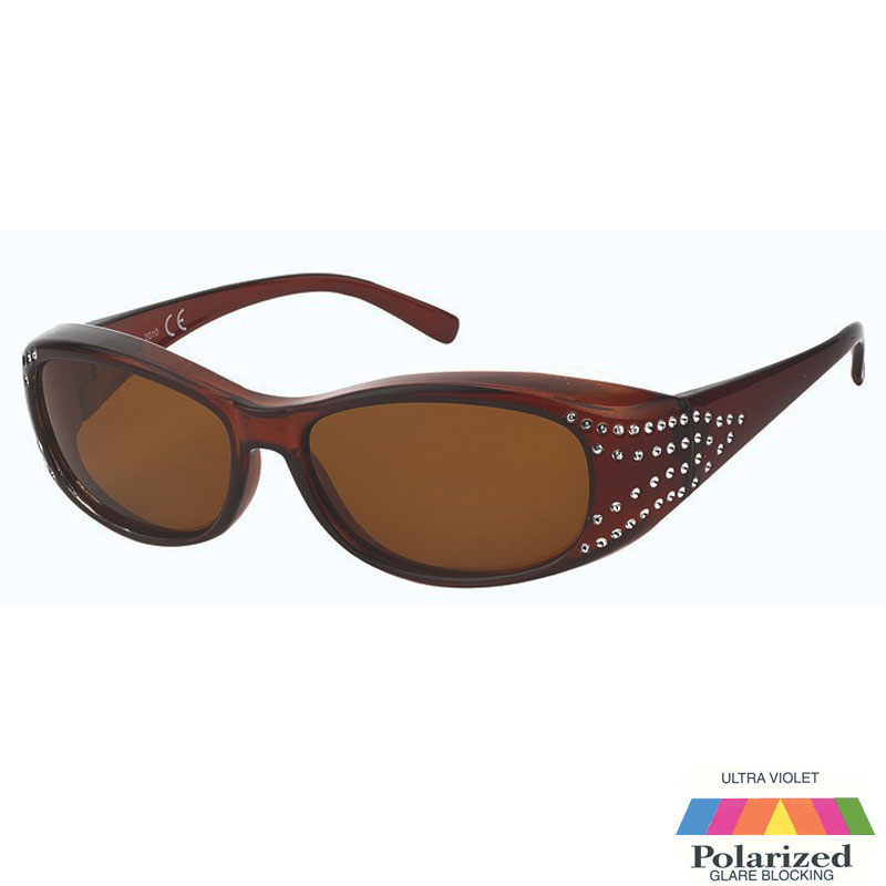 Brune Fit-Over Solbriller - Monaco | Brune glas